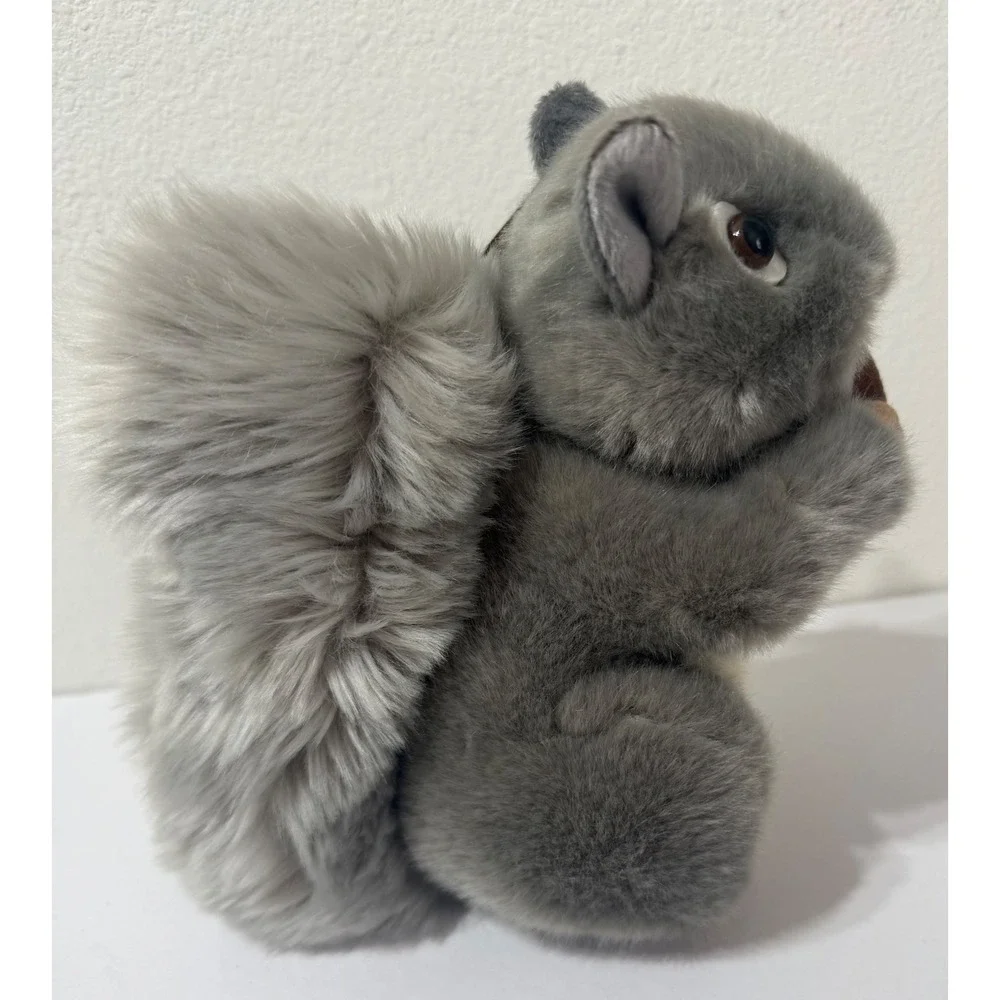 Aurora Miyoni Grey Squirrel Plush Stuffed Animal with Acorn 8 inch 26172 NEW